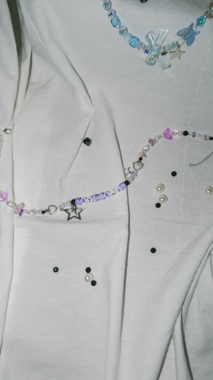 Late Again Necklace- purple