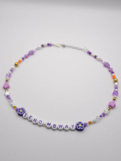 Send MBWay Necklace- mystic purple