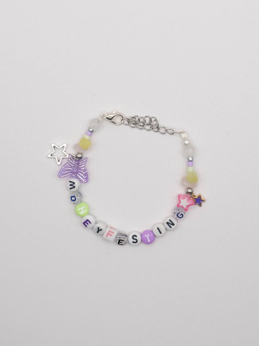 Moneyfesting Bracelet- lavender loan